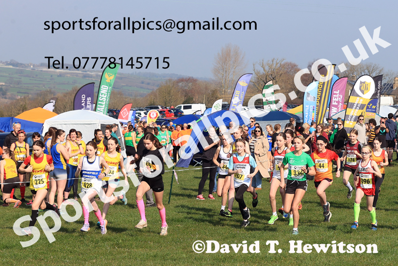 Girls Under-13s 2026 Start Fitness NEHL, Eltringham, Mickley, Northmberland. Photo: David T. Hewitson/Sports for All Pics